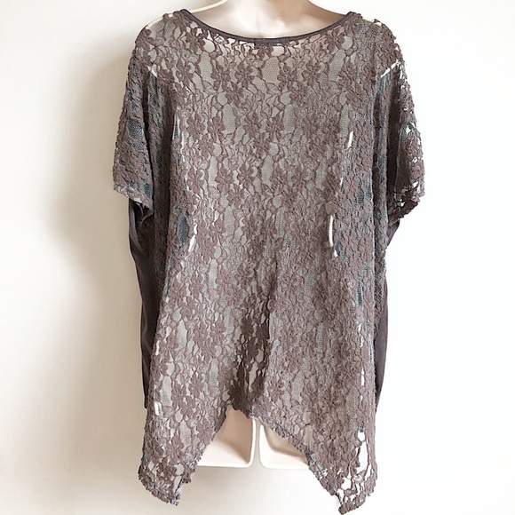 Anthropologie lace short sleeve shark bite… - Picture 2 of 10